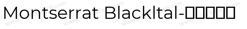 Montserrat Blackltal字体转换